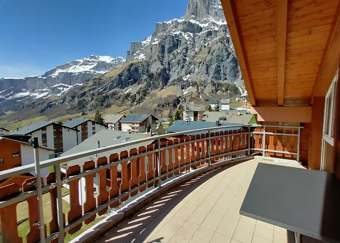 Daire Anessa 5-1 - Attika, Atemberaubende Aussicht Leukerbad